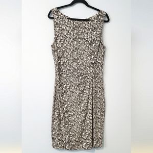 Ann Taylor. Black and White Dress. Sleevless